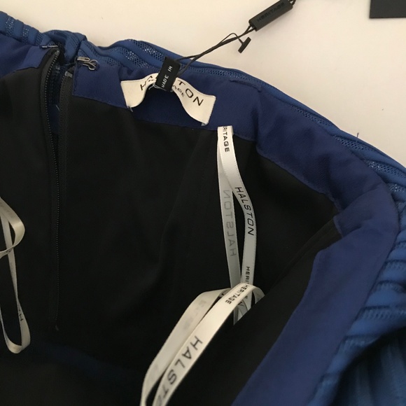 HALSTON HERITAGE Strapless Mesh Dress - Picture 8 of 10